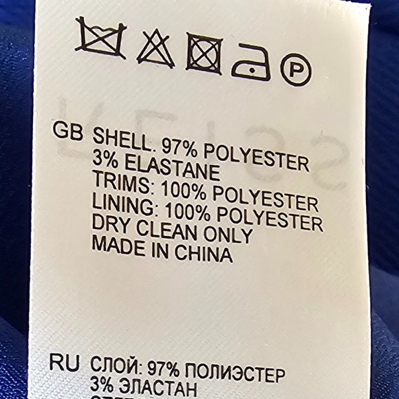 Reiss Vibrant Blue Mesh Panel Dress Size USA 0 - Picture 6 of 6